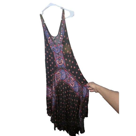 Intimately Free People Floral Boho Button Down Midi Maxi Tank Dress - Medium Y - Picture 1 of 9
